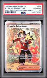 2025 Pokemon Scarlet and Violet Destined Rivals Special Illustration Rare Ethan's Adventure #236 PSA 10