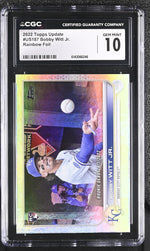 2022 Topps Update #US187 Bobby Witt Jr. CGC 10