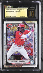 2024 Bowman Chrome #22 Elly De La Cruz Bowman Mega Box CGC 10
