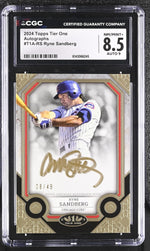 2024 Tier One #T1A-RS Ryne Sandberg Autograph /49 Auto CGC 8.5