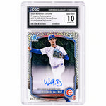 2025 Bowman Chrome # Wilfri De La Cruz Prospect Autographs /150 Auto CGC 10