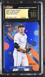2025 Topps Finest #90 Tarik Skubal Blue Refractor /200 CGC 10