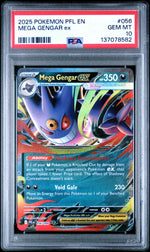 2025 Pokemon Mega Evolution Phantasmal Flames Mega Gengar Ex #056 PSA 10