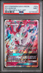 2018 Guardians Rising English Alt. Art Evolution Celebration Tins Sylveon Gx #92a PSA 9