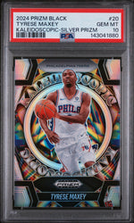 2024 Panini Prizm Black Silver Tyrese Maxey #20 PSA 10