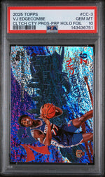 2025 Topps Clutch City Prospects Purple Holo Foil Vj Edgecombe #CC-3 /30 PSA 10