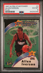 1997 Ultra Star Power Plus Allen Iverson #SPP2 /2 PSA 6