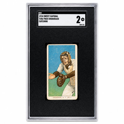 1910 T206 Fred Snodgrass Sweet Caporal SGC 2
