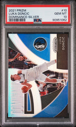 2021 Panini Prizm Dominance Silver Prizm Luka Doncic #10 PSA 10