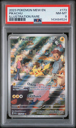2023 Pokemon Scarlet and Violet 151 Illustration Rare Pikachu #173 PSA 8
