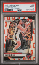 2024 Panini Prizm WNBA WNBA Logo Prizm Caitlin Clark #22 PSA 9