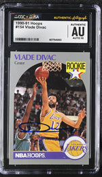 1990 Hoops #154 Vlade Divac CGC x JSA 10