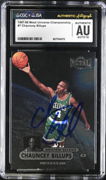199 Metal Universe # Chauncey Billups Metal Universe Championship Auto CGC x JSA AUTO 10