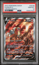 2023 Pokemon Sword and Shield Crown Zenith Galarian Gallery Entei V #GG36 PSA 10