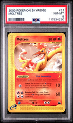 2003 Pokemon Skyridge Moltres #21 PSA 8