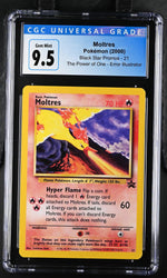 2000 Pokemon #21 Moltres Black Star Promos CGC 9.5