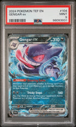 2024 Pokemon Scarlet and Violet Temporal Forces Gengar Ex #104 PSA 9