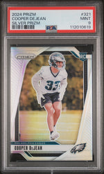 2024 Panini Prizm Silver Prizm Cooper Dejean #321 PSA 9