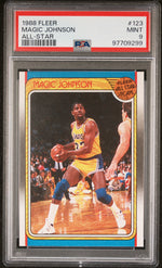 1988 Fleer All Star Team Magic Johnson #123 PSA 9