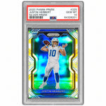 2020 Panini Prizm Silver Prizm Justin Herbert #325 PSA 10