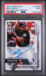 2024 Topps National Sports Collectors Convention At Event Autographs Mike Piazza #AEAMP PSA 9