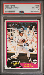 1981 Topps Lance Parrish #392 PSA 8