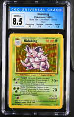 1999 Pokemon #11/102 Nidoking Base Set - Unlimited CGC 8.5
