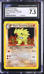 2002 Pokemon #11/105 Dark Tyranitar Neo Destiny CGC 7.5