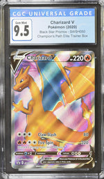 2020 Black Star Promos # Charizard V Champion's Path Elite Trainer Box CGC 9.5