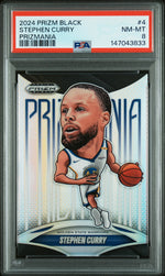 2024 Panini Prizm Black Prizmania Stephen Curry #4 PSA 8