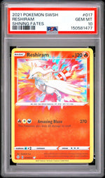 2021 Pokemon Sword and Shield Shining Fates Reshiram #017 PSA 10