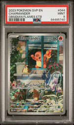 2023 Pokemon Scarlet and Violet Obsidian Flames Elite Trainer Box Charmander #044 PSA 9