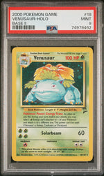 2000 Pokemon Base Set 2 Holo Venusaur #18 PSA 9