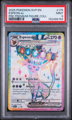 2025 Pokemon Scarlet and Violet Prismatic Evolutions Premium Figure Collection Espeon Ex #175 PSA 9