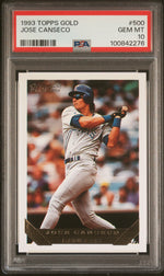 1993 Topps Gold Jose Canseco #500 PSA 10