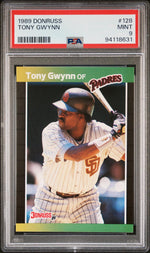 1989 Panini Donruss Tony Gwynn #128 PSA 9