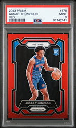 2023 Panini Prizm Red Ausar Thompson #178 /299 PSA 9