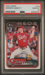 2024 Topps Topps (Series 1 Only) Andrew Abbott #214 PSA 10