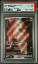 2023 Pokemon Scarlet and Violet 151 Illustration Rare Charmander #168 PSA 10