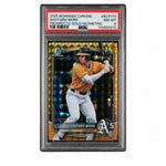 2025 Chrome Prospects Gold Geometric Refractors Shotaro Morii #BCP170 /50 PSA 8