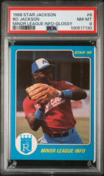 1988 Star Bo Jackson Minor League Info-Glossy Bo Jackson #6 PSA 8