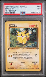 1999 Pokemon Jungle 1st Edition Pikachu #60 PSA 7