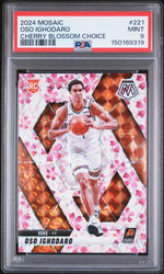 2024 Panini Mosaic Cherry Blossom Choice Oso Ighodaro #221 /20 PSA 9