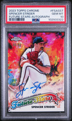 2023 Topps Chrome Future Stars Autograph Spencer Strider #FSASST /99 PSA 10