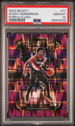 2023 Panini Select Purple Flash Scoot Henderson #77 /175 PSA 10
