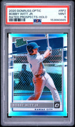2020 Donruss Optic Rated Prospects Holo Bobby Witt Jr. #2 PSA 9