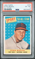1958 Topps All Star Stan Musial #476 PSA 6