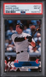 2017 Topps National Baseball Card Day Yankees Aaron Judge #NYY2 PSA 8