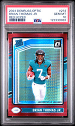 2024 Optic Red Hyper Brian Thomas Jr. #214 PSA 10