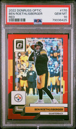 2022 Donruss Optic Red Ben Roethlisberger #170 /99 PSA 10